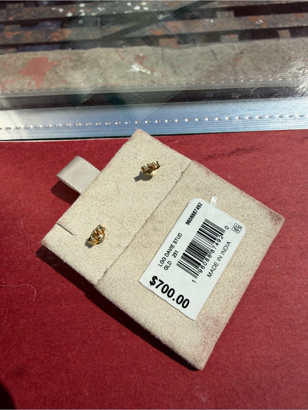 Kendra Scott Gold Davie Studs - Picture 2 of 3